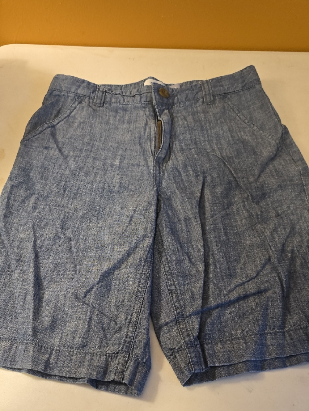 Old Navy Light Blue Chambray Kids Shorts